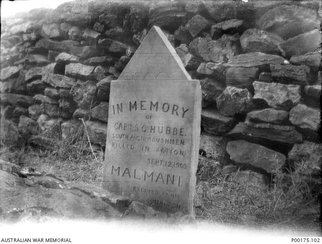 The grave of Captain Samuel Hübbe, the son of a prominent early South Australian settler. Photo: awm.gov.au