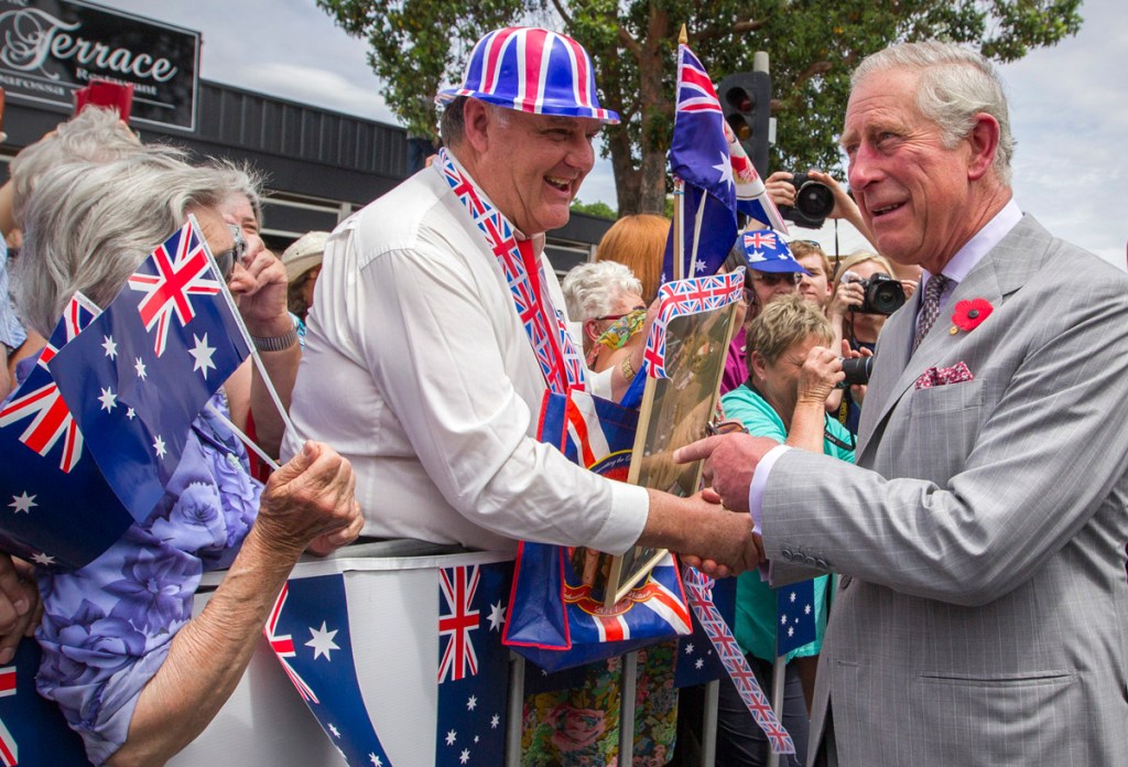 Prince Charles in Tanunda.