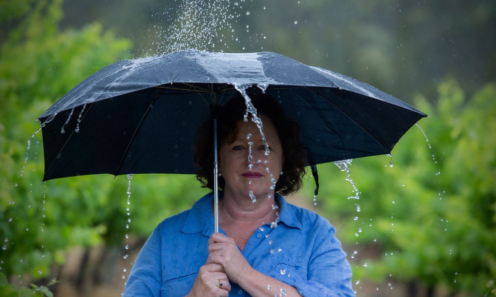 Winemaker and sewer Jodie Armstrong.