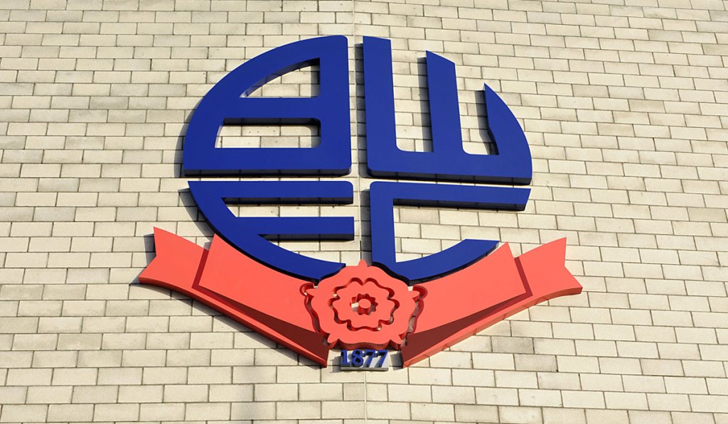 The Bolton Wanderers logo on the Reebok Stadium, Bolton. Photo: PA Wire