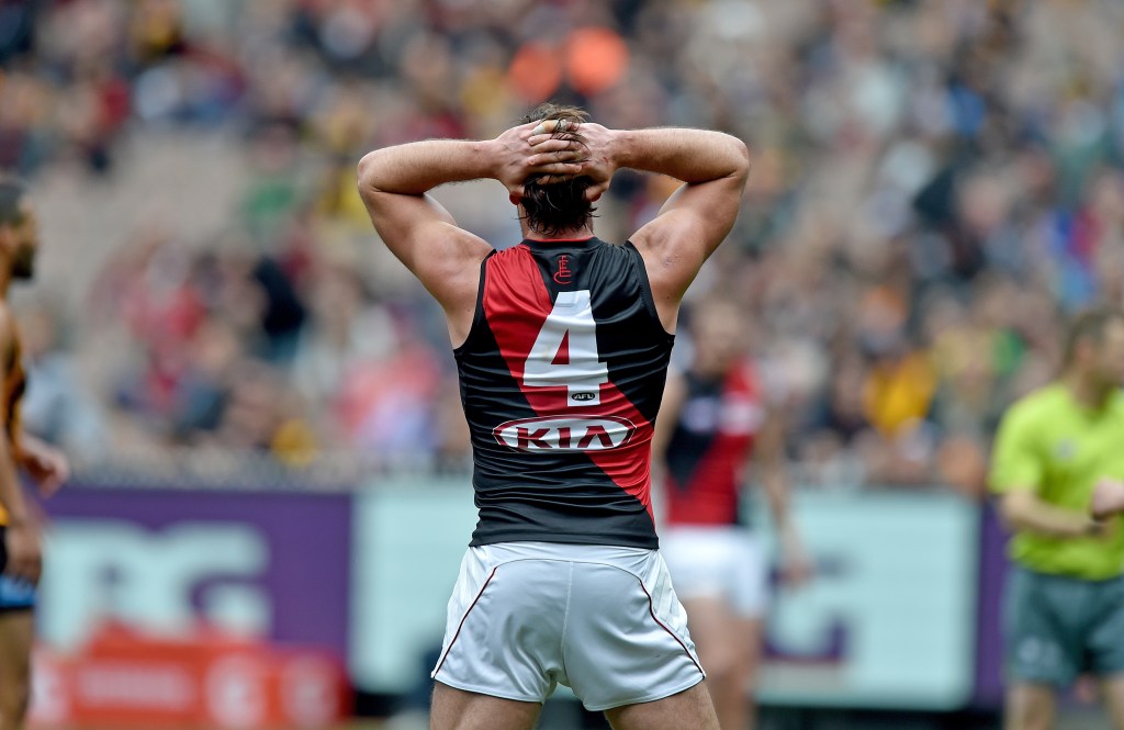 Jobe Watson has broken his silence after his ban. Photo: Joe Castro, AAP.