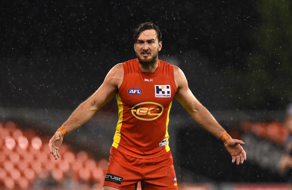 Charlie Dixon playing against Port late last year. Photo: Dave Hunt, AAP.