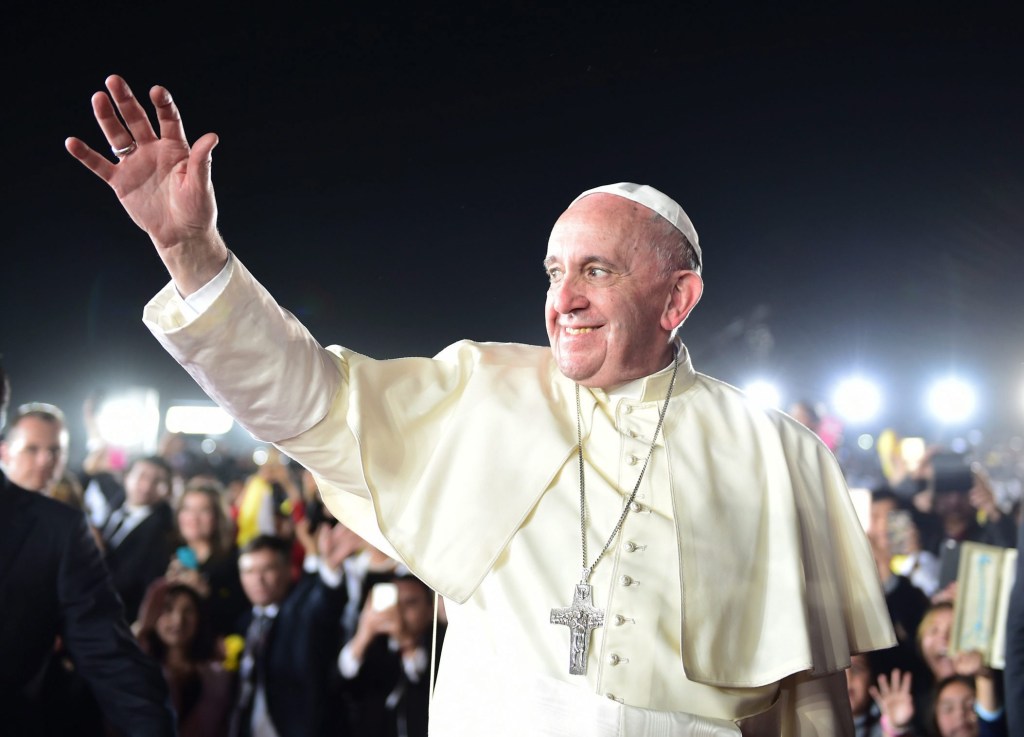 Pope Francis in Ciudad Juarez, in the Mexican state of Chihuahua this week. Photo: EPA/Supplied by Presidency of Mexico 