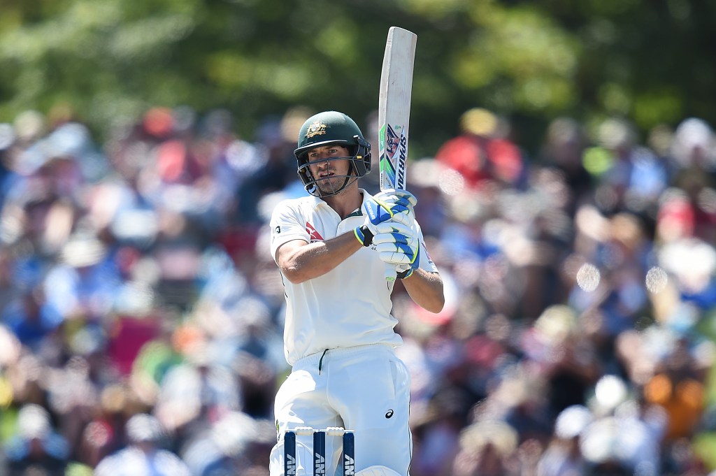 Joe Burns in action on day two. Photo: Dave Hunt, AAP.