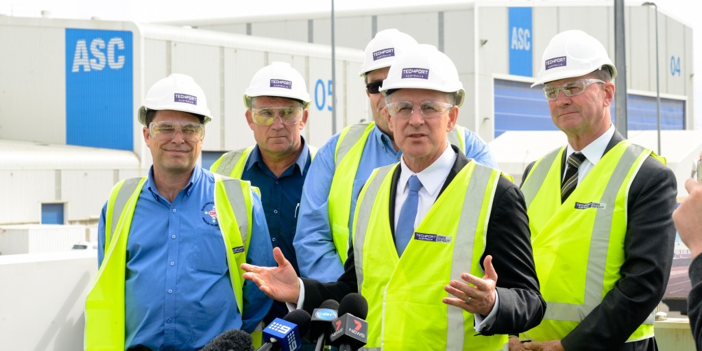 "Where's our OPVs?" The Weatherill Government wants answers from Canberra. Photo: Nat Rogers, InDaily.