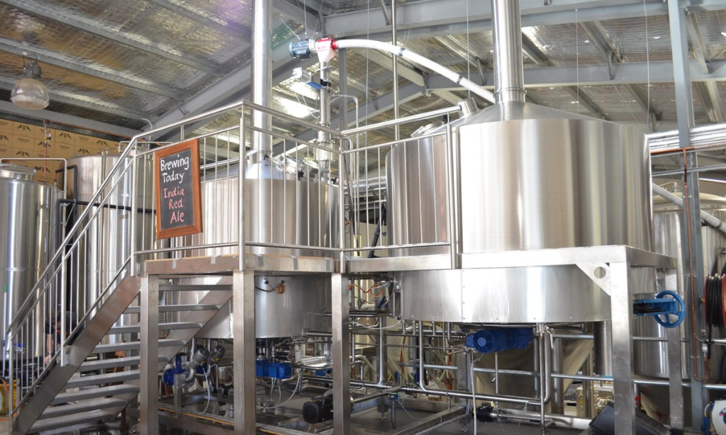 New larger brewing equipment at Adelaide Hills boutique beer brewery Prancing Pony. Photo: supplied