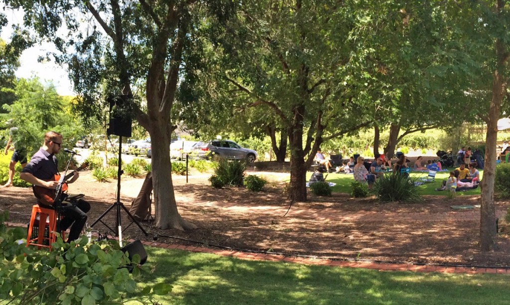 Tacos in the garden at Kaesler Wines in the Barossa Valley. Photo: supplied