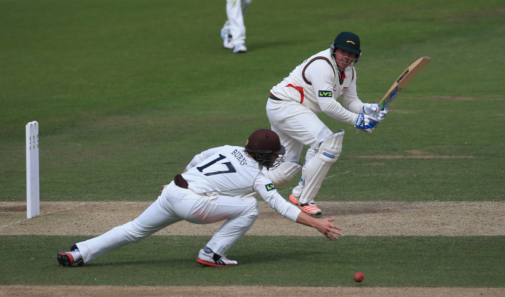 Mark Cosgrove in action for English country side Leicestershire. PA photo