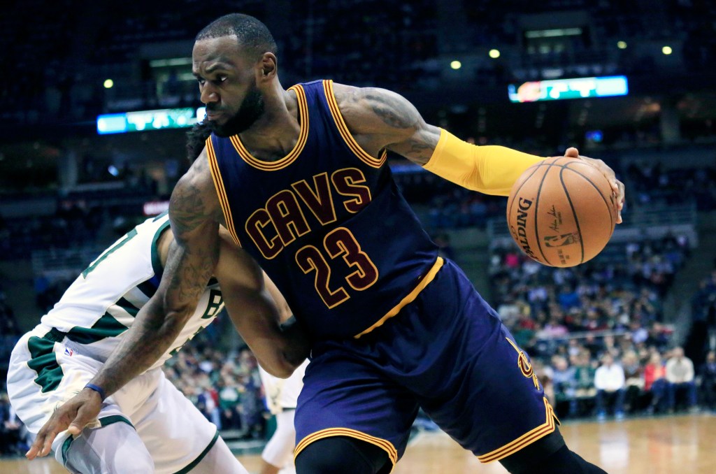 Cleveland Cavaliers forward LeBron James: inspiring the Tigers. Photo: Darren Hauck, AP.