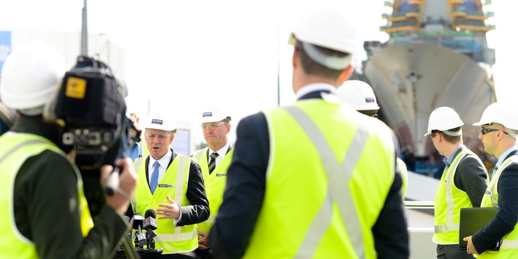 Premier Jay Weatherill at Techport. Photo: Nat Rogers/InDaily