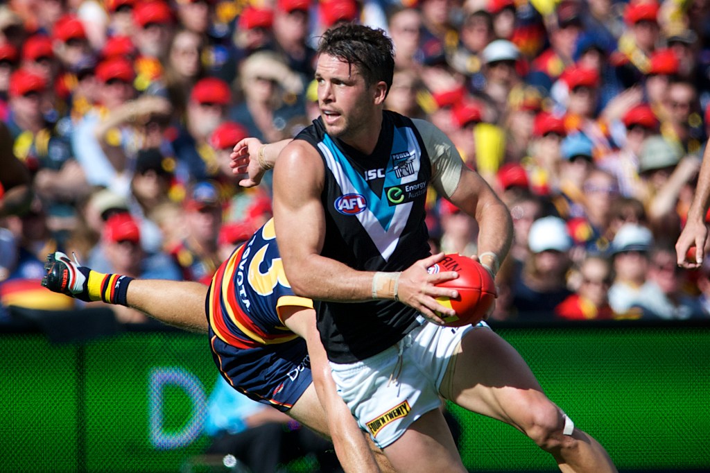 Travis Boak's form has been down this year. Photo: Michael Errey, InDaily.