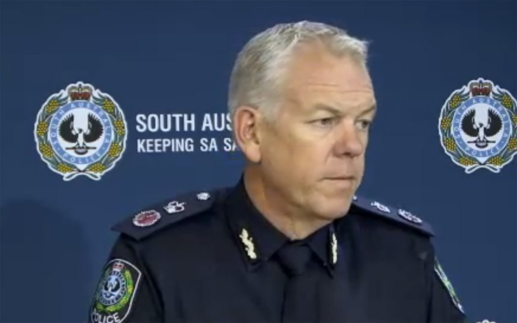 SA Police Commissioner Grant Stevens. Image: SAPOL