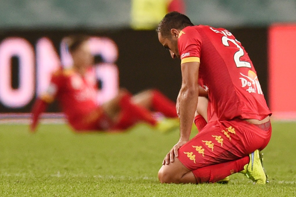 FROM THIS: This time last year Adelaide United's breakthrough championship seemed a world away. Photo: Dean Lewins, AAP.