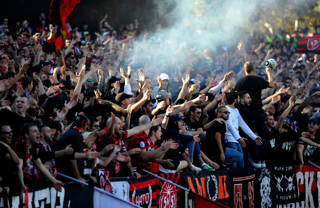 Thumbnail for Wanderers unlikely to lose points over Grand Final crowd behaviour