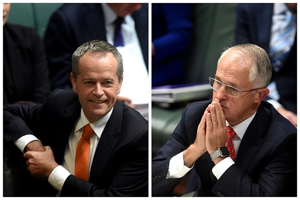 Prime Minister Malcolm Turnbull (right) and Opposition Leader Bill Shorten both lost support in the latest Newspoll. Photo: AAP/Lukas Coch
