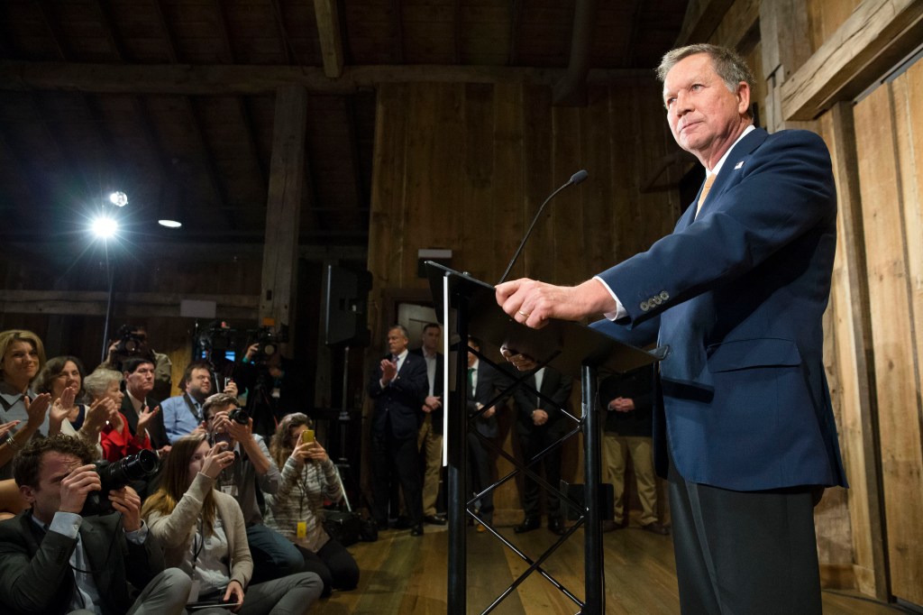 Ohio Governor John Kasich has ended his White House bid. Photo: AP/John Minchillo