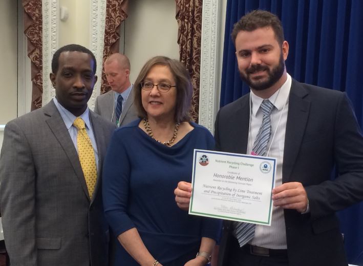 Mr Jordan Phasey (right) in Washington with US EPA staff, Ms Ellen Gilinsky (Senior Adviser, Office Of Water) and Mr Andrew Sawyers (Director, Office of Wastewater Management).