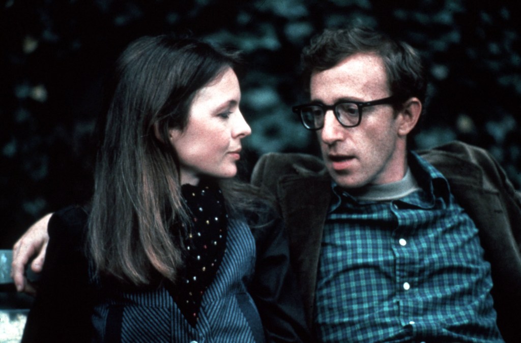 Woody Allen with Diane Keaton in Annie Hall.