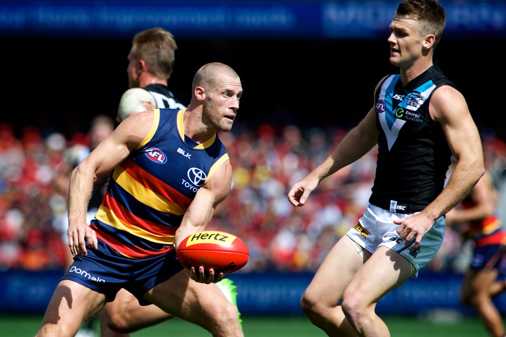 Pyke says he has returned to Adelaide to find "a slightly older, slightly wiser Thommo - he has just matured". Photo: Michael Errey, InDaily.