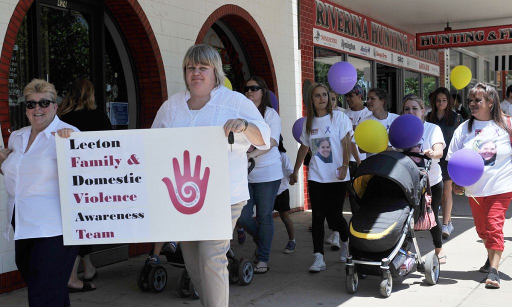 Community members at a march in support of Stephanie Scott last year. Photo: AAP 