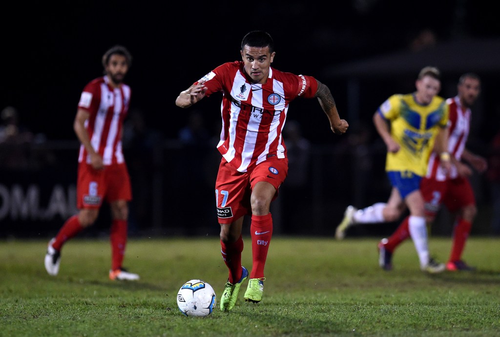 Tim Cahill in action for Melbourne City. Photo: Dan Peled / AAP