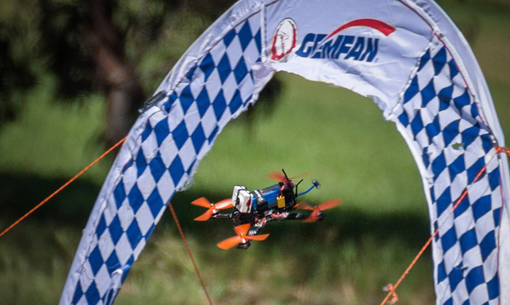 Thumbnail for Drone racing on show to live Adelaide audience