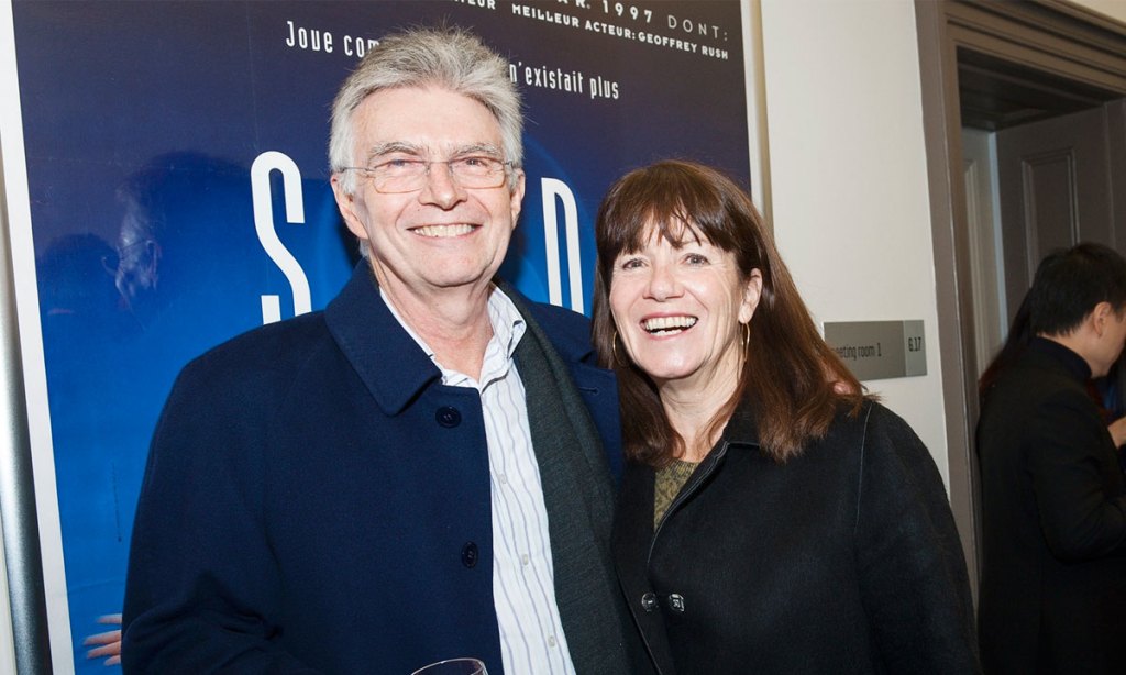 John Hill with Adelaide Festival chair Judy Potter.