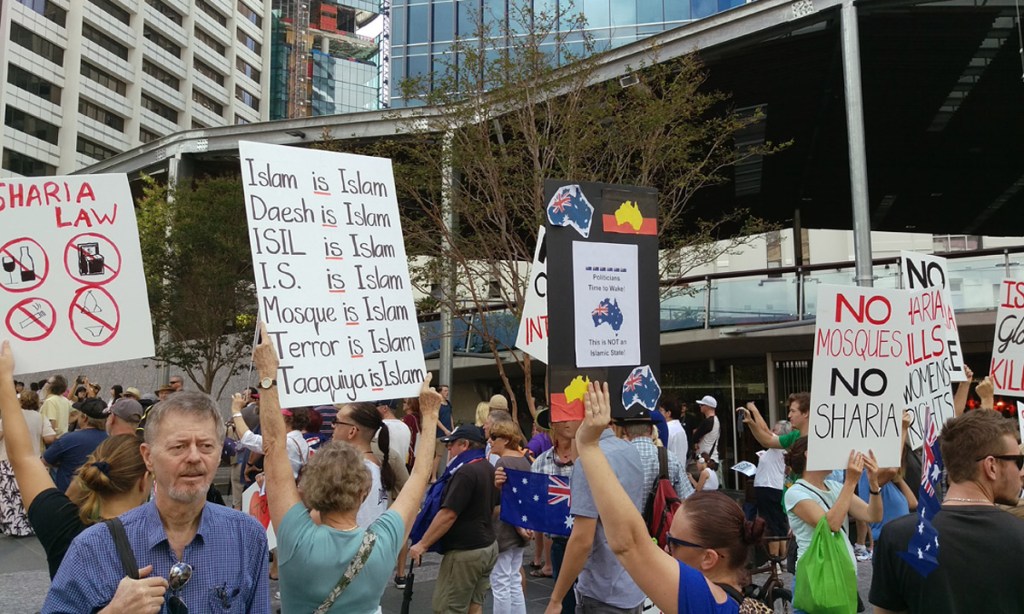 One Nation leader Pauline Hanson spoke at a Reclaim Australia anti-Islam rally in Brisbane last year. Photo: AAP
