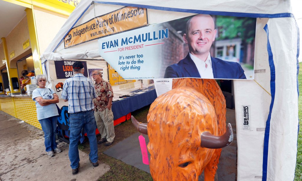 Independent Evan McMullin is running as the conservative alternative to Trump. Photo: AP