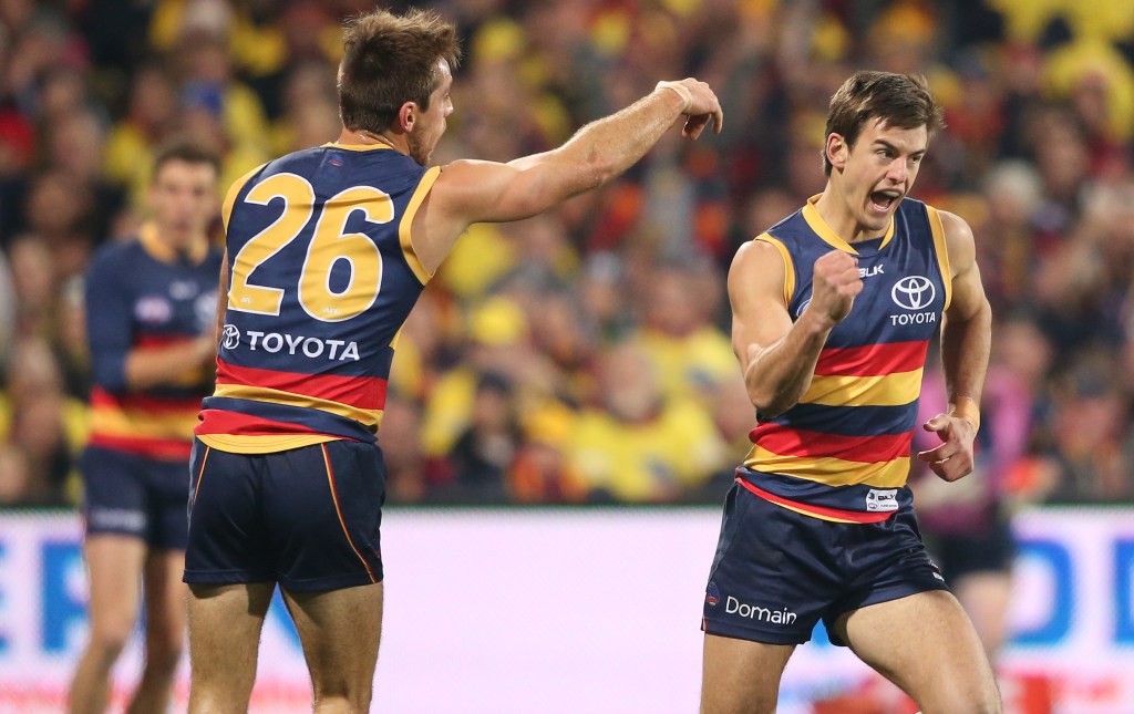 Jarryd Lyons was pumped about how his contract talks were progressing. Photo: Ben MacMahon / AAP