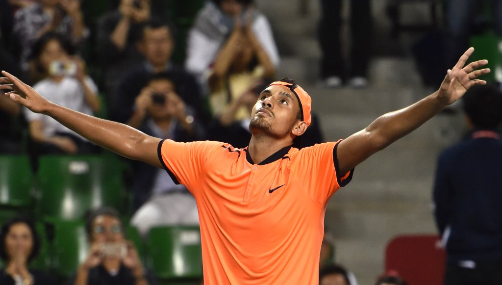 Nick Kyrgios withdrew from the World Tennis Challenge yesterday. Photo: Yomiuri Shimbun via AP