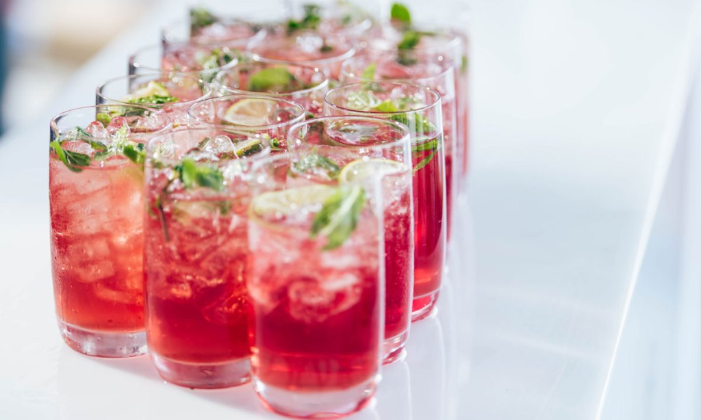 Drinks available in the Festival Gardens at the Morphetville spring races. 