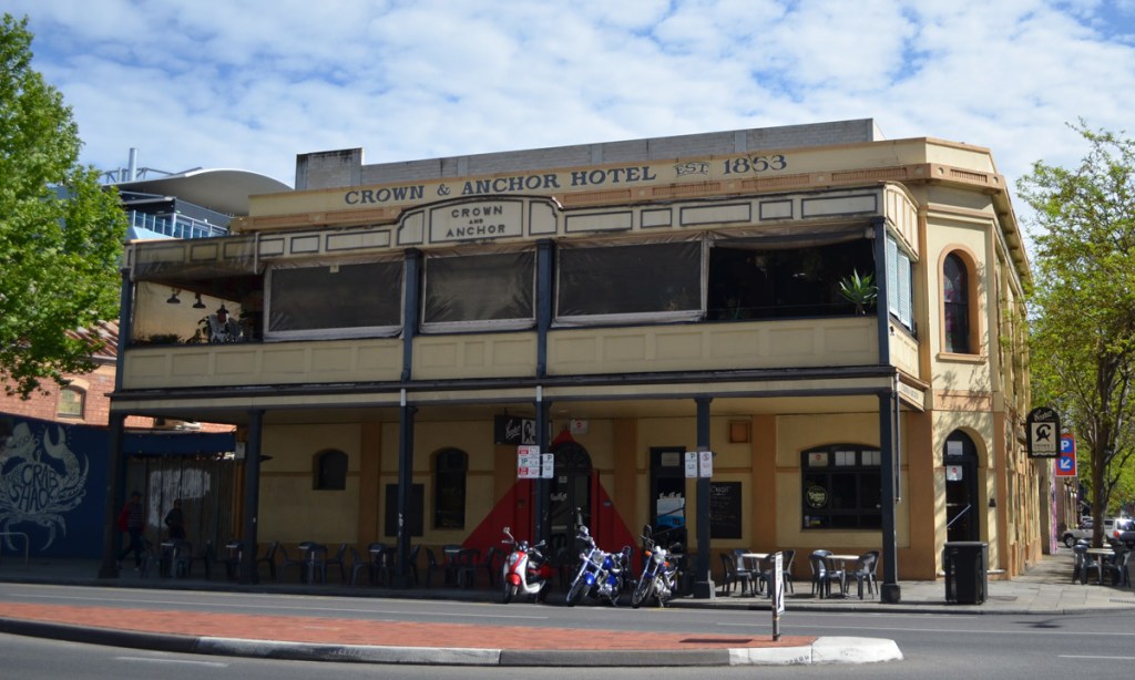 The Crown and Anchor Hotel has been serving patrons since it was first licensed in 1853. Photo: Bension Siebert/InDaily