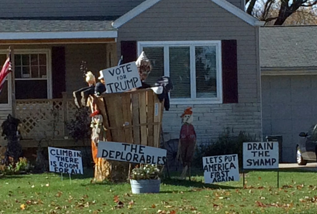 The home of a Trump supporter in Michigan - a manufacturing state hit hard by economic change. Photo: AP/Jeff Karoub