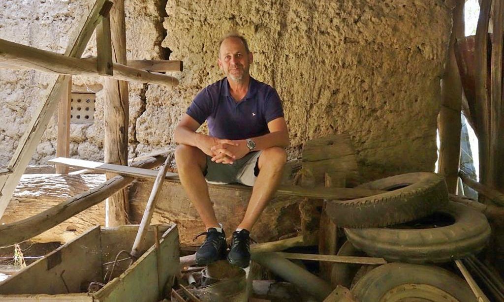 Stephen Pannell in one of his new sheds. Photo: Philip White