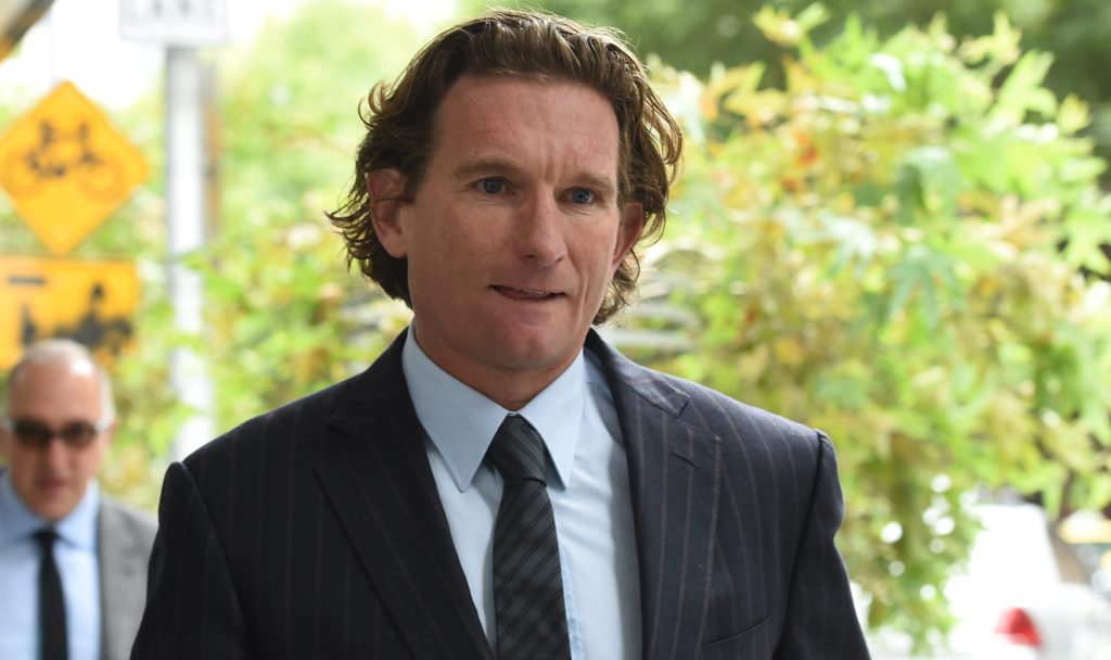 Former Essendon coach James Hird outside the Melbourne Supreme Court last year. Photo: Tracey Nearmy / AAP