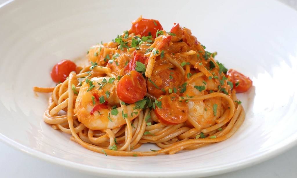 Thumbnail for Chilli Prawn Linguini