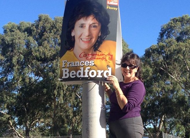 COMMUNITY COUNTS: Frances Bedford is facing a challenge in Florey. Photo: Facebook