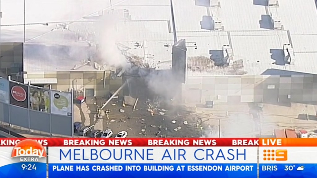 Thumbnail for Five killed as plane crashes into Melbourne retail centre