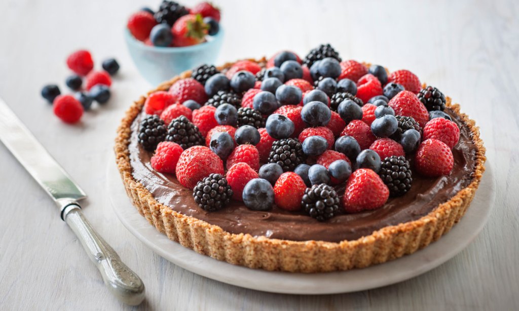 Thumbnail for Chocolate mousse and mixed berry tart