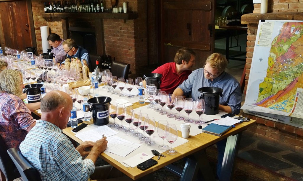Tasting the McLaren Vale Districts at Wirra Wirra. Photo: Philip White