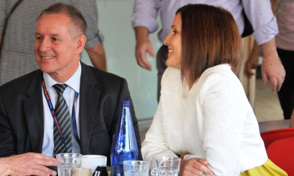 Jay Weatherill and Jo Chapley campaigning in Norwood in 2014. Photo: jochapley.com.au