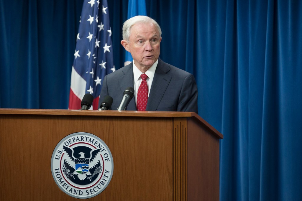 US Attorney-General Jeff Sessions. Photo: EPA/Michael Reynolds
