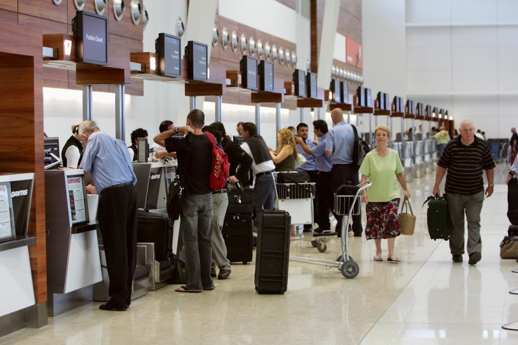Passengers would be transported from the terminal to the car park using a driverless shuttle bus after Adelaide Airport won a $1 million State Government grant to trial the technology. Photo: James Knower.