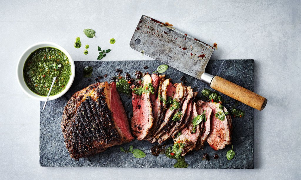 Thumbnail for Sazon Rub Beef Roast with Chimichurri