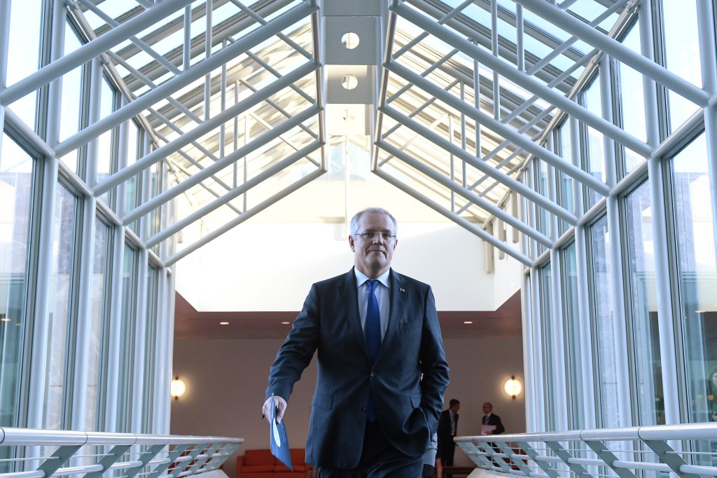 Treasurer Scott Morrison's budget abandons policies that led to Australia's growing prosperity, says Richard Blandy. Photo: AAP/Dean Lewins