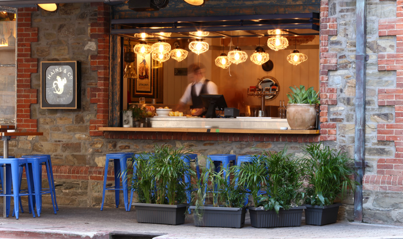 Hains & Co bar on Gilbert Place. 