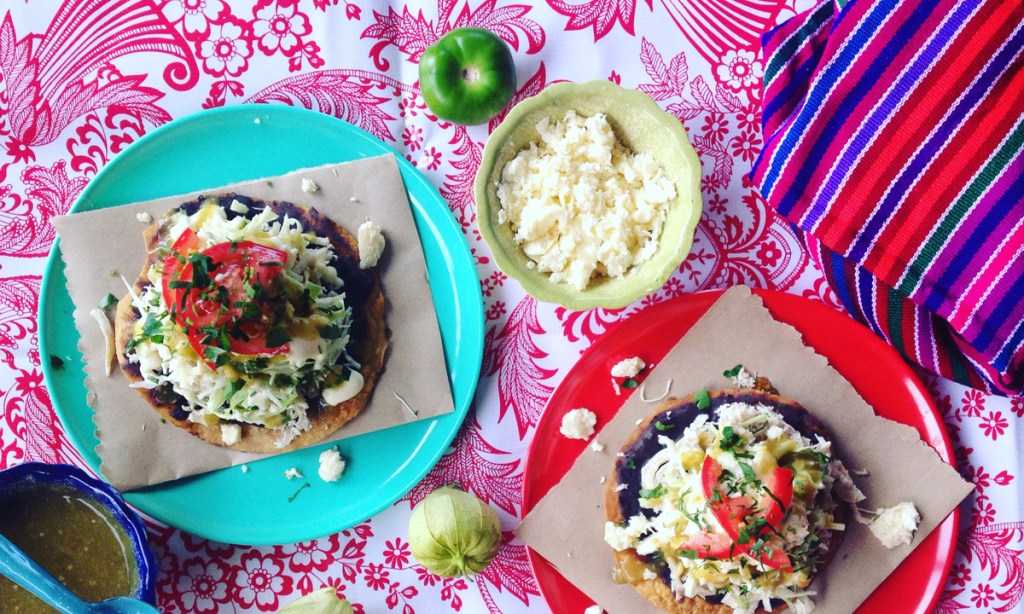 Mexican tostadas at a Mi Mero Mole dinner. Photo: Mi Mero Mole