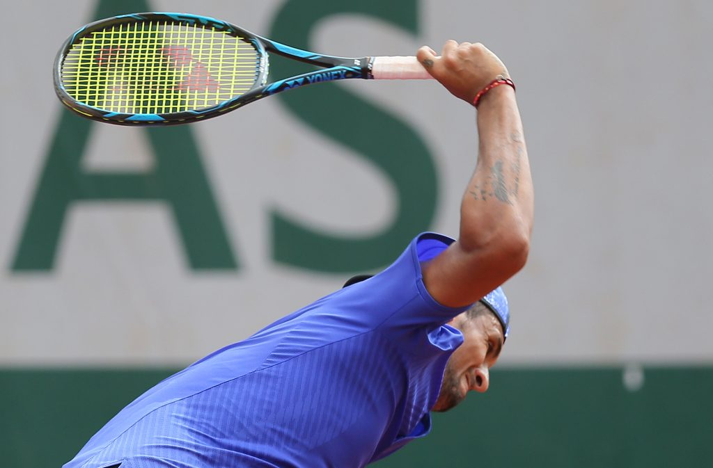 Thumbnail for Kyrgios makes a racket as he crashes out in Paris