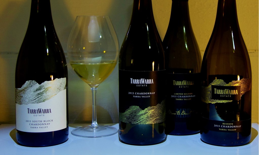 A four-storey pyramid of Chardonnay. Photo: Philip White